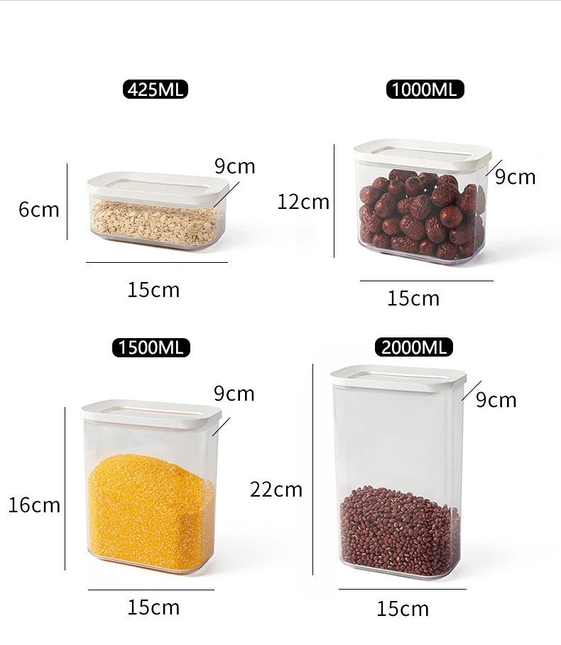 360° Rotating Grain Storage Container Dispenser Rice Barrel Sealed Rotatable Cereal Box Moisture-proof Kitchen Storage Organizer