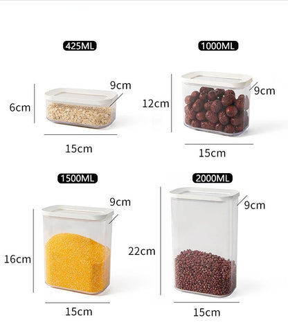 360° Rotating Grain Storage Container Dispenser Rice Barrel Sealed Rotatable Cereal Box Moisture-proof Kitchen Storage Organizer