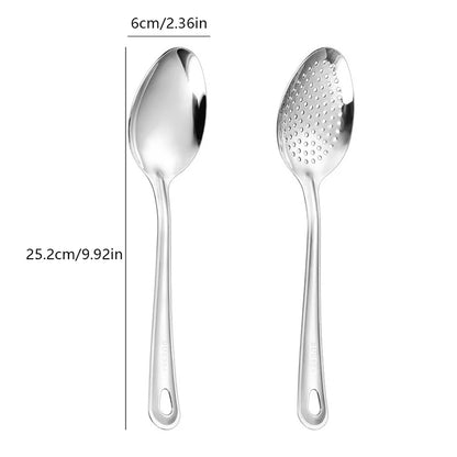 Stainless Steel Strainer Spoon Kitchen Colander Spoon Spoon Filter Strainer Food Scoop Perforated Skimmer Colander