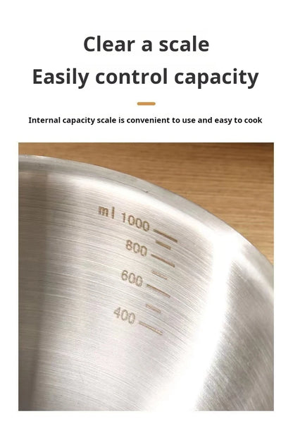 17-25cm Stainless Steel Gold And Silver Salad Bowl Rice Noodles Lamian Noodles Bowl Kitchen Tableware Food Container