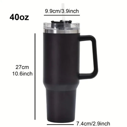 Stainless Steel Insulated Water Bottle / Thermal Coffee  Travel Cup, Flask with Straw