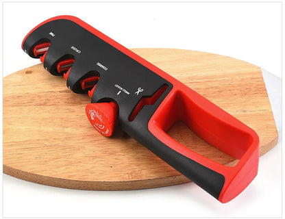 XITUO New 4-in-1 Knife Sharpener Quick Sharpening Stone Adjustable Knives Sharpener Stick For Sharp Kitchen Knives And Scissors