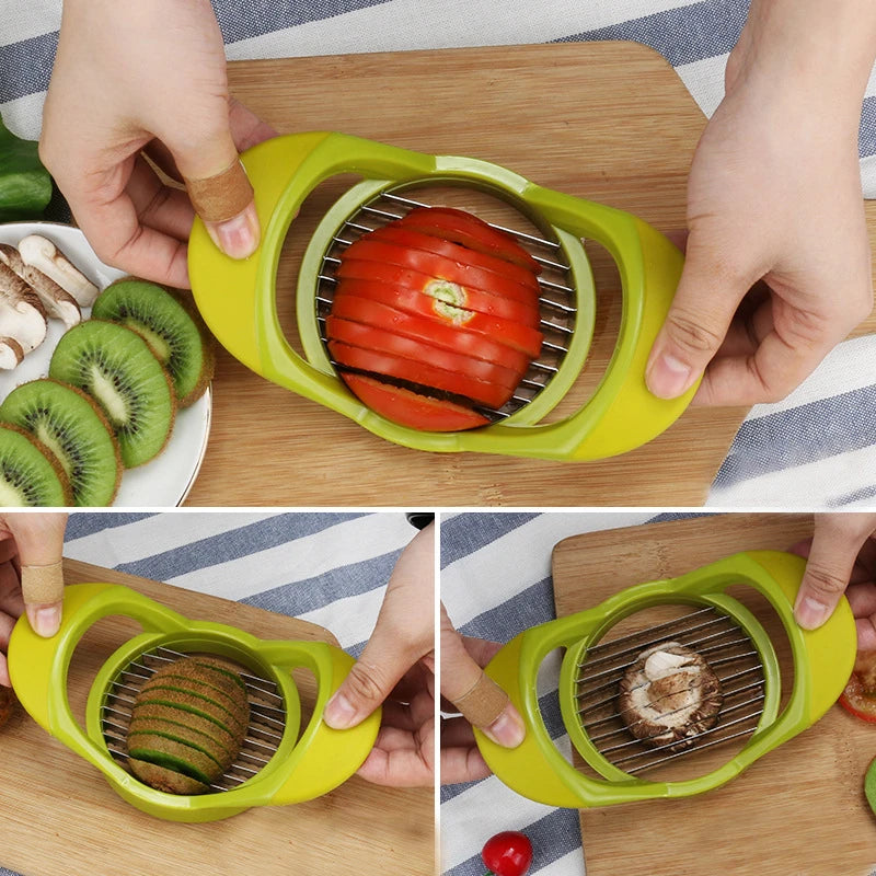 Stainless Steel Tomato Slicer Multifunctional Potato Onion Eggs Vegetable Cutter Cuts Tools Holder Slicers Kitchen Gadgets