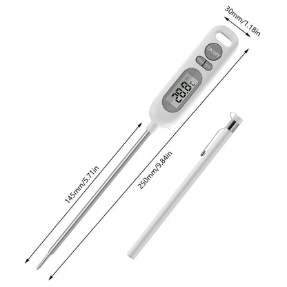 YZ6011 Digital Kitchen Food Thermometer 304Stainless Steel Probe Milk Oil Liquid Oven Temperaure Tool Meat BBQ Temperature Gauge