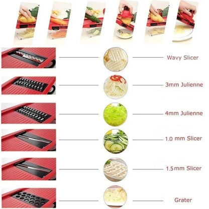 Multifu Vegetable Slicer Manual Kitchen Accessories Grater Vegetable Chopper Round Cutter Household Potato Garlic Shredder