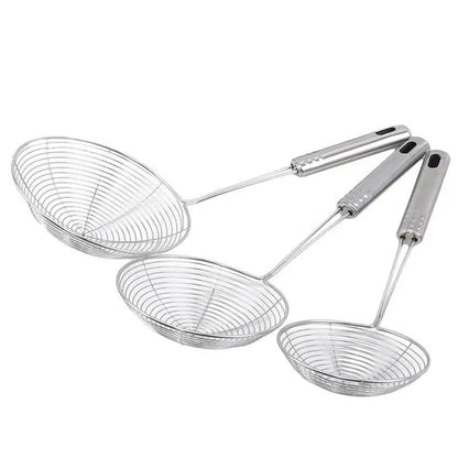 Stainless Steel Frying Strainer French Fries Spoon Wire Mesh Skimmer Colander Fryer Scoop Sieve Kitchen Supplies