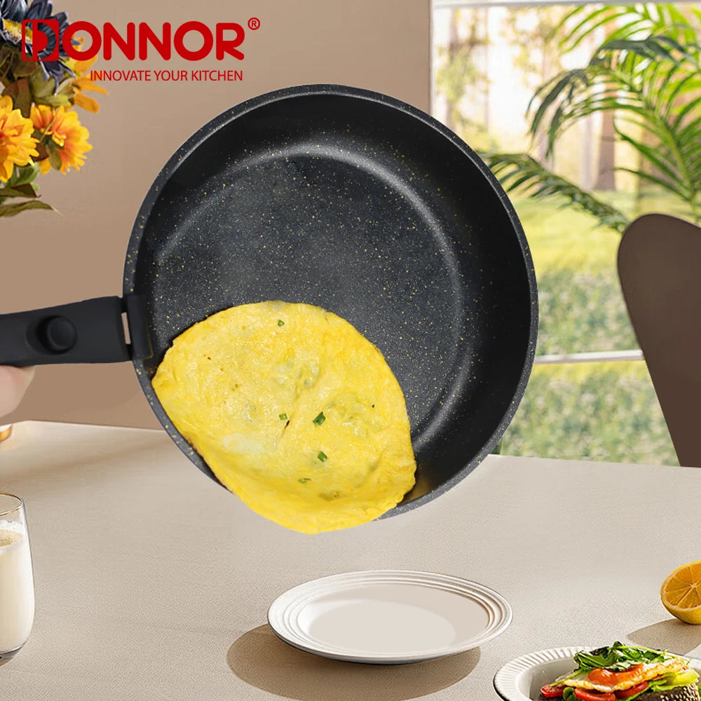 Donnor Non-stick Cookware Kitchenware Die Cast Aluminum Pot Set Support Induction