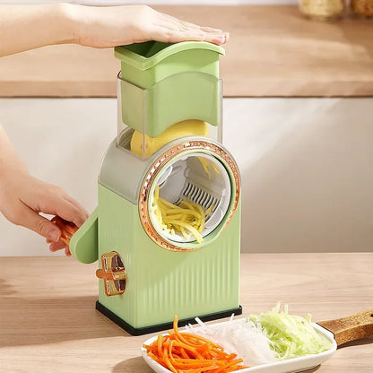 Multifu Vegetable Slicer Manual Kitchen Accessories Grater Vegetable Chopper Round Cutter Household Potato Garlic Shredder