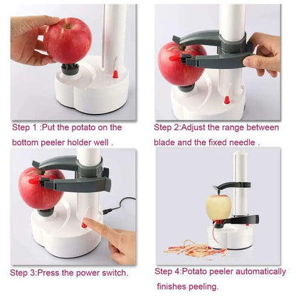 Multifunction Electric Peeler For Vegetables Automatic Stainless Steel Apple Peeler Kitchen Potato  Fruit Cutter Machine