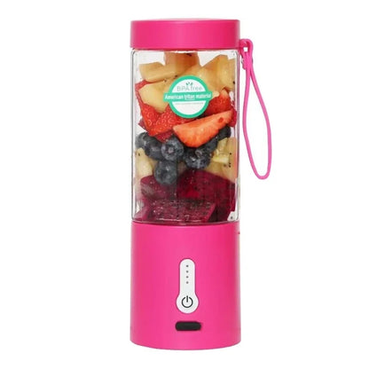 One-handed Drinking Juicer Cup Portable Smoothie Blender for Travel Camping