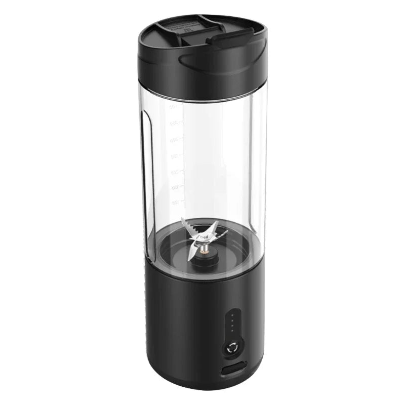 One-handed Drinking Juicer Cup Portable Smoothie Blender for Travel Camping