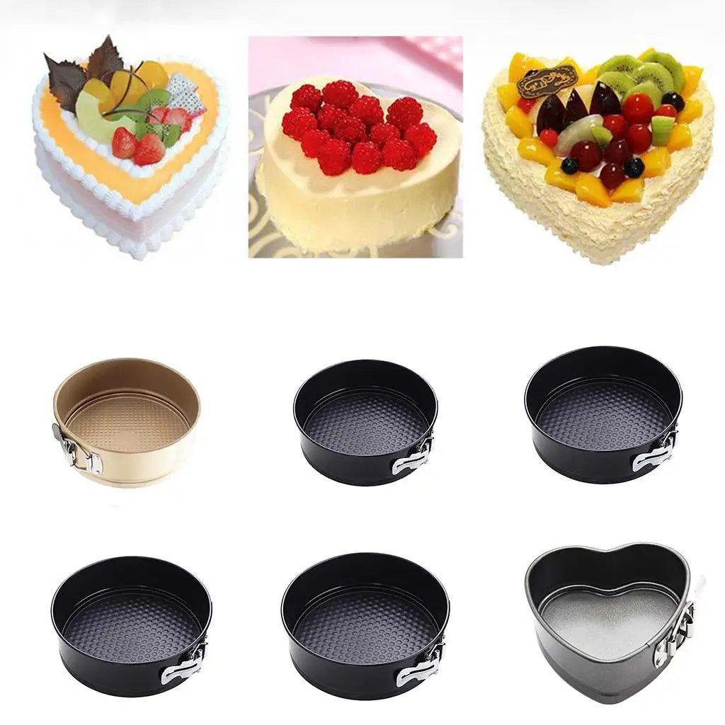 Nonstick Springform Cake Pan Cheesecake Pan Leakproof Cake Pan Bakeware Loose Base Cake Baking Tin Interlocking