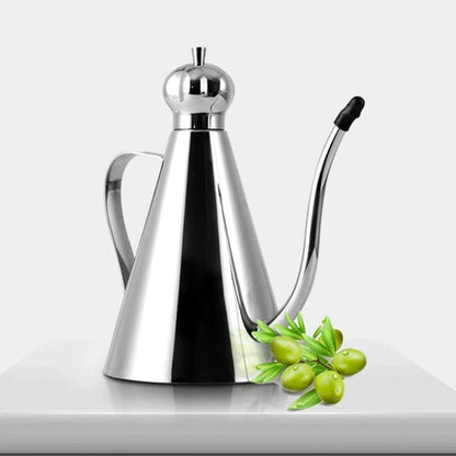 New 350Ml Olive Oil Dispenser,Kitchen Stainless Steel Oil/Vinegar Pot,Olive Oil Bottle,Olive Oil Can Storage Container