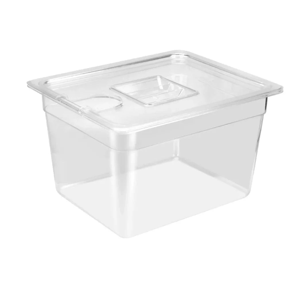 6L Sous Vide Cooker Container Food Grade Material Transparent Vacuum Tank Sound Insulation with Lid Bathtub