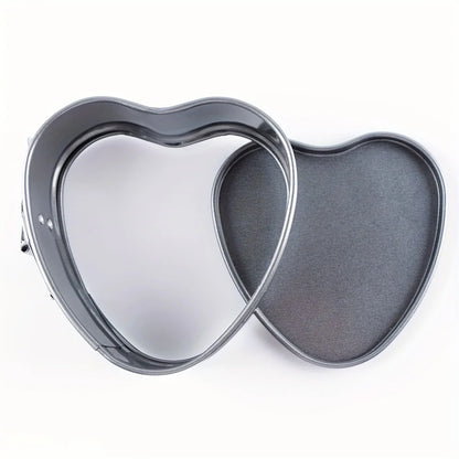 Heart Detachable Bottom Baking Pan Nonstick Baking Pans Spring Form For Cheesecake Fried Eggs Pudding MoldCake MoldTier