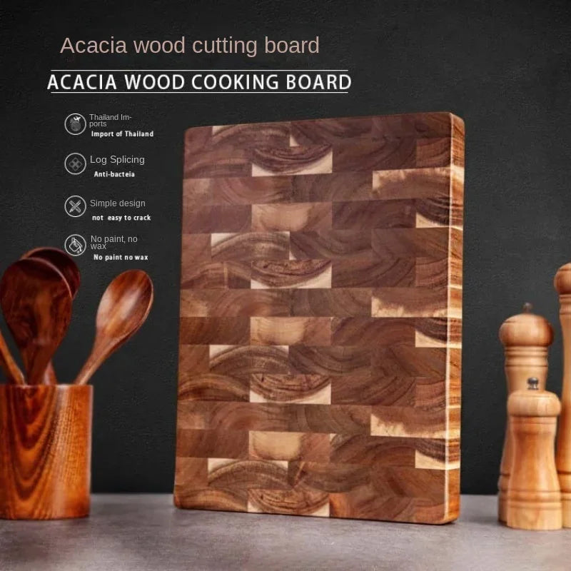 Double Sided Cutting Board Premium Acacia Wood Splicing Chopping Board Drain Water and Damp Proof Kitchen Tools