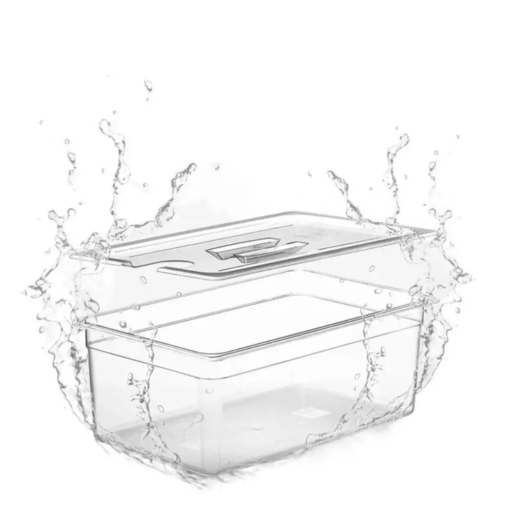 6L Sous Vide Cooker Container Food Grade Material Transparent Vacuum Tank Sound Insulation with Lid Bathtub