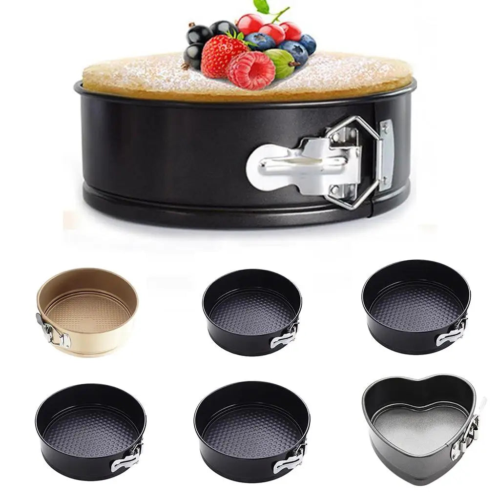 Nonstick Springform Cake Pan Cheesecake Pan Leakproof Cake Pan Bakeware Loose Base Cake Baking Tin Interlocking