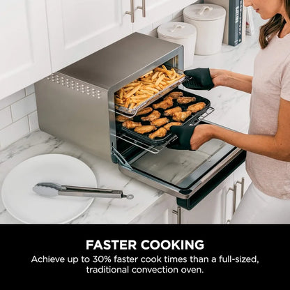 DT201 Foodi 10-in-1 XL Pro Air Fry Digital Countertop Convection Toaster Oven with Dehydrate and Reheat, 1800 Watts