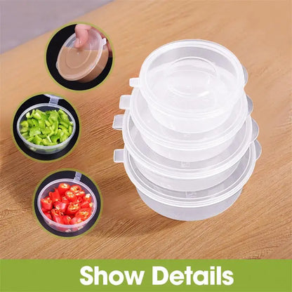 10PC Sealed Boxes with Lids Sauce/ Spice Storage -  Disposable & Transparent