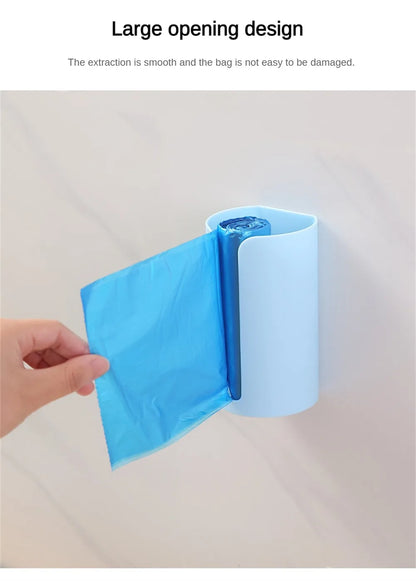 Garbage Bag Storage Box Wall Mounted Trash Bags Holder Kitchen Plastic Bag Container Bathroom Garbage Bag Dispenser Organizer