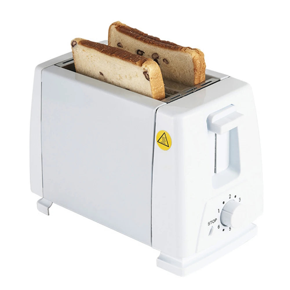 2 Slice Toaster Toaster With Extra-Wide Slots Auto-Shutoff, Adjustable 6th Gear Timed Knob Stainless Steel 2-Slice Toaster Whole