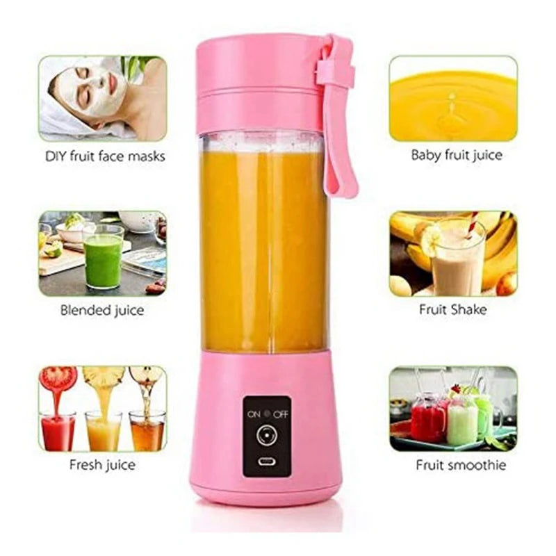 Electric Fruit Juicer Blender Portable Handheld USB Personal Milk Smoothie Maker Mixer Cup For Home Picnic Office