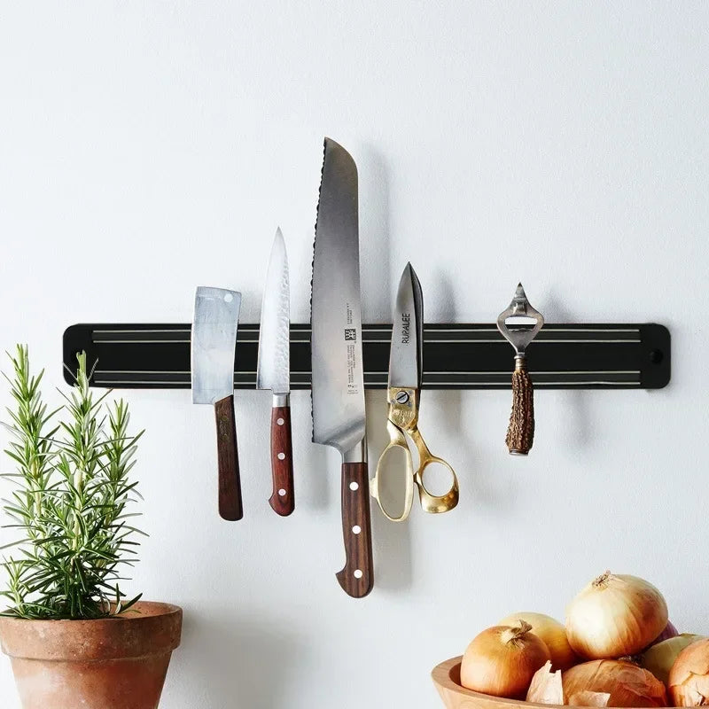 Powerful Magnetic Stainless Steel Magnetic Knife Block Wall-mounted Kitchen Magnet Magnet Convenient and Practical Knife Holder