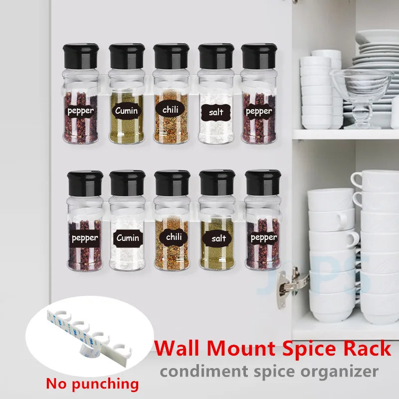 Spice/Seasoning Shaker Bottles | Spice Organizer 10 PC Set