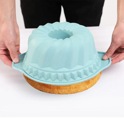 Baking Pans Set Silicone Bakeware Molds for Baking,Bread Donut Pan Cake Kitchen Fluted Tube Pan Cupcake Moulds with free Brush