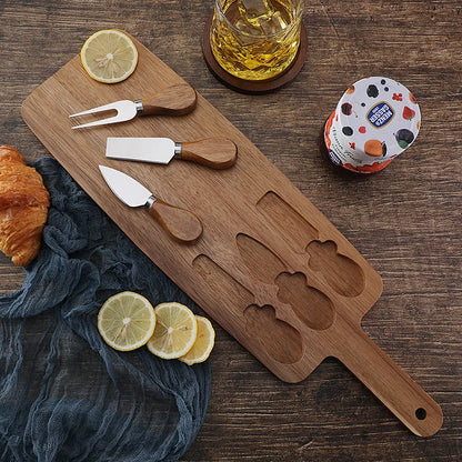 Acacia Cheese Board Set Cheese Knife Cheese Board Wooden Cutting Board Steak BoardKnife