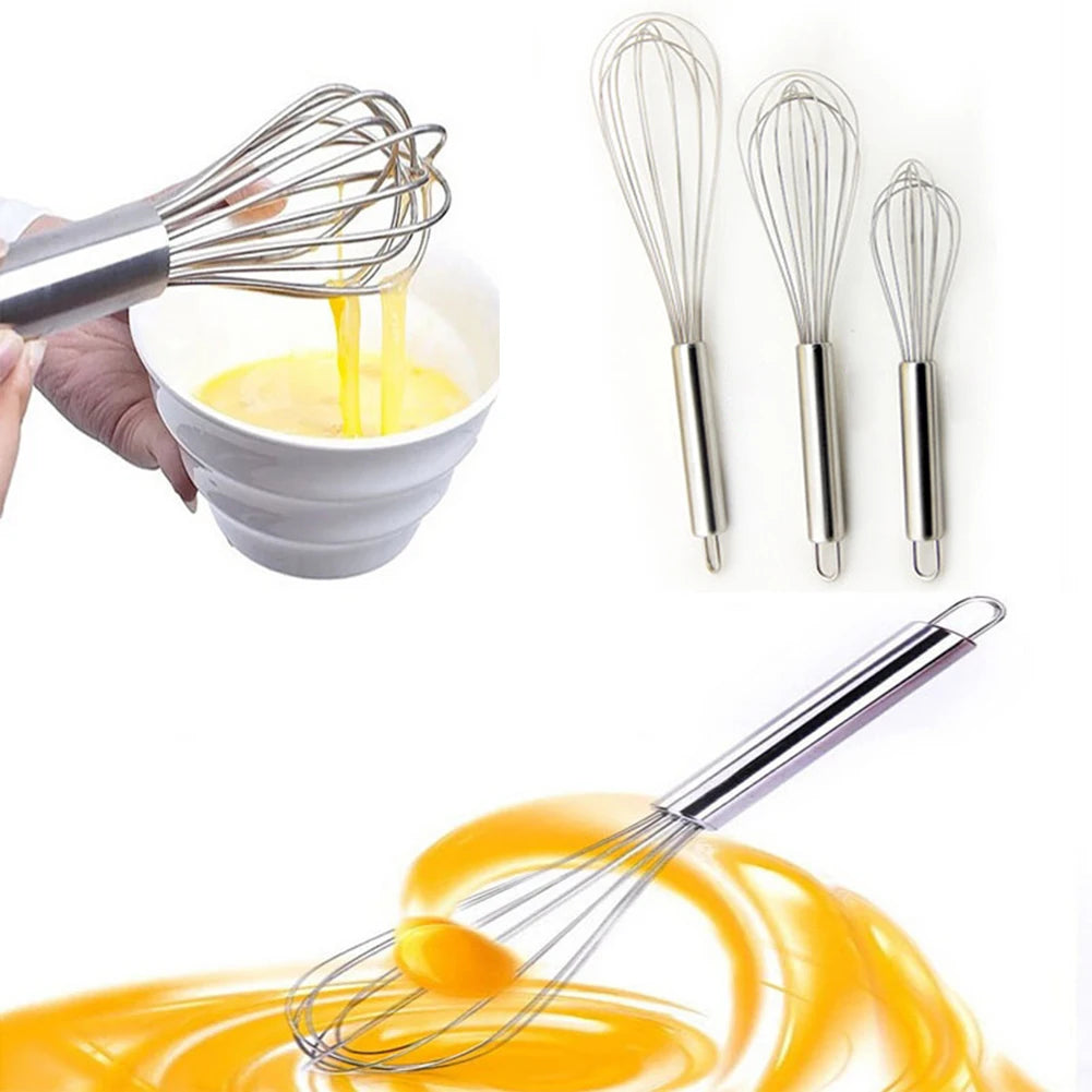 Semi-automatic Egg Beater 304 Stainless Steel Egg Whisk Manual Hand Mixer Self Turning Egg Stirrer Kitchen Accessories Egg Tools