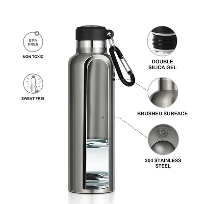 FEIJIAN Thermos Portable Water Bottle Stainless Steel Thermal Cup Leak-proof Flask Mini 500ML/600ML