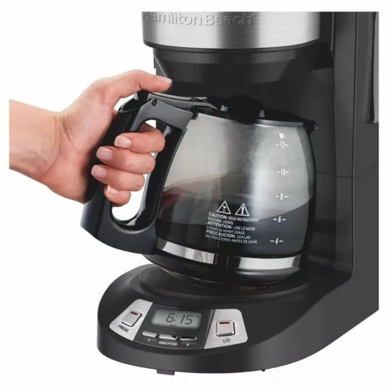 Hamilton Beach 12 Cup Programmable Coffee Maker - Black - 46290