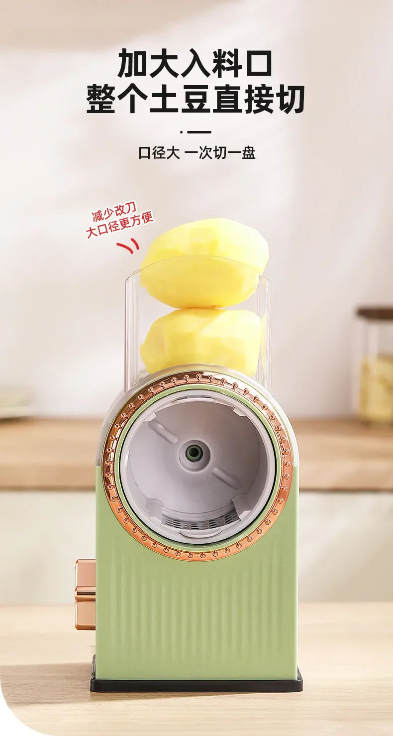 Multifu Vegetable Slicer Manual Kitchen Accessories Grater Vegetable Chopper Round Cutter Household Potato Garlic Shredder