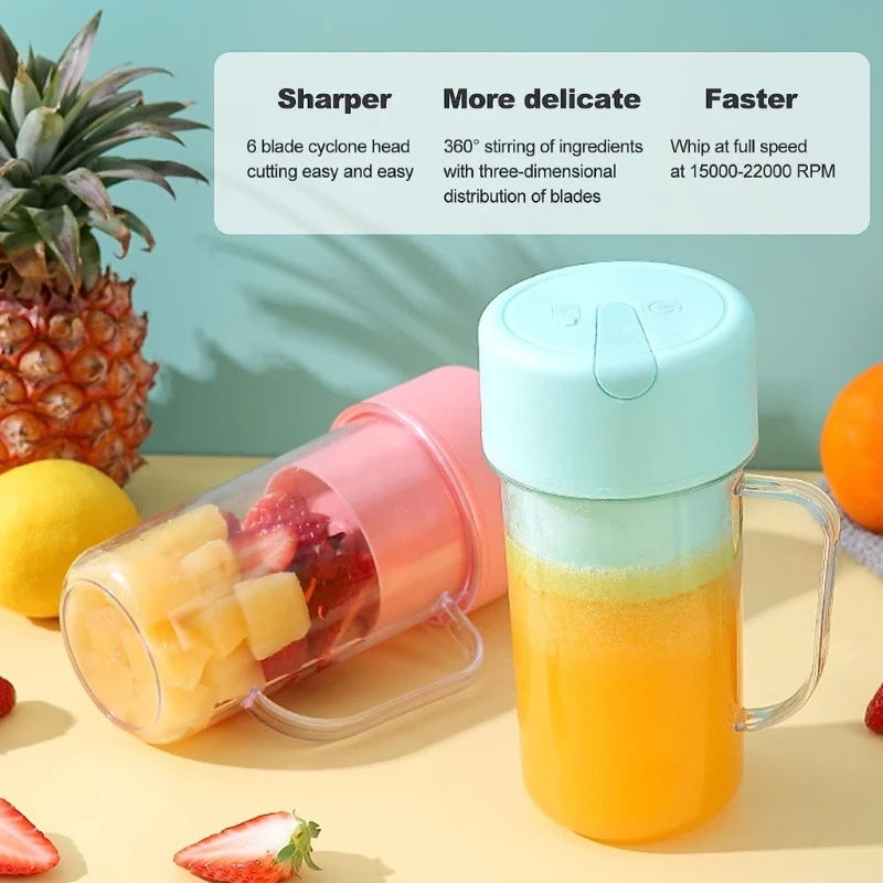 Portable Juicer Cup Portable Blender Rechargeable Fruit Juicer Fruit Mixer