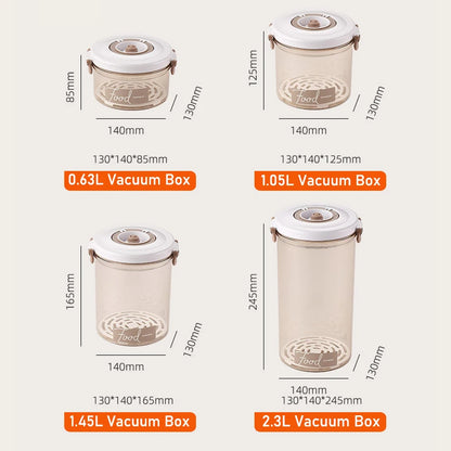 Vacuum Food Storage Box Fresh-Keeping Canister Sealed Storage Container Large Capacity Food Dispenser  Kitchen Storage Box