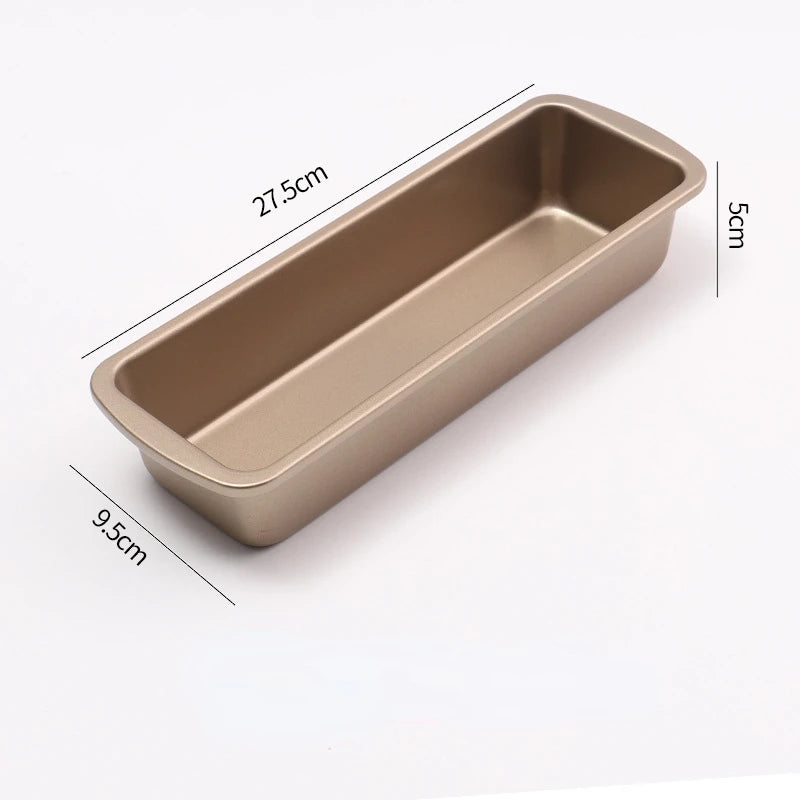 Hot Selling commercial Rectangular Heavy Steel Non Stick Gold Toast Tin Bread Baking Pan Cake mold For Family Kitchen Baking