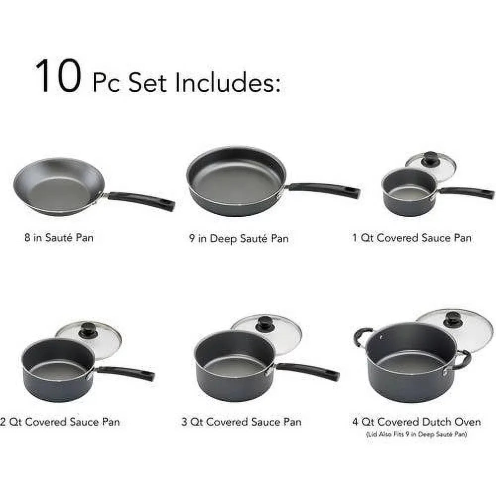 10 Piece Non-stick Cookware Set